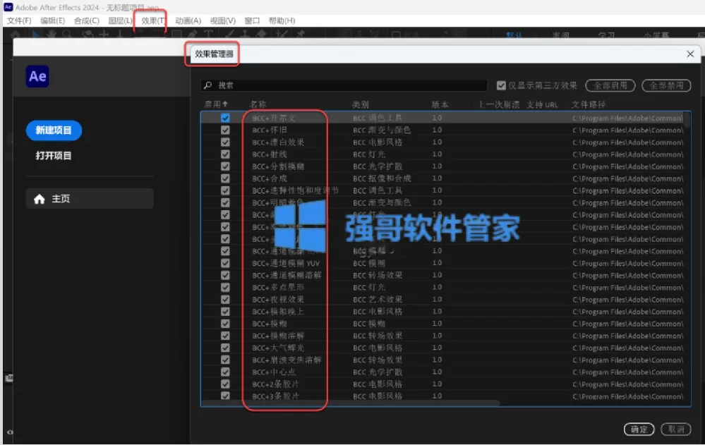 Boris FX Continuum2025（动画特效）for Ae安装包+安装教程 软件截图